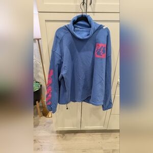 Off-White 2020 Graphic Hoodie Blue Pink Size Large Men's